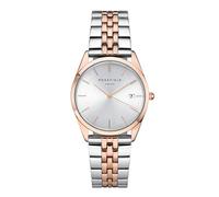 Rosefield Women's Watch The The Ace: Rose Gold 33mm Round Case with Silver Dial and Silver & Rose Gold Strap - ACSRD-A06
