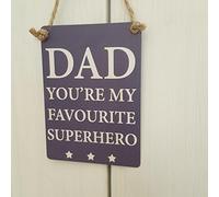 Rosefields Mini Dad you're my Favourite Superhero Metal Sign/Plaque 9x6cm