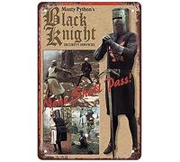 Rosefinch Stone Monty Python and The holy Grail Black Knight Tin Sign Decor French Fries for Kitchen Home Diner Bar Pub Coffee Retro Art Sign 8X12Inch