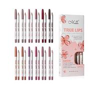 RoseFlower 12Pcs Velvet Matte Lip Liner Set, Waterproof, Non-Sticky, Silky and Anti-Smudge, for Women to Contour Lips and Create the Perfect Lip Makeup, Great Makeup Gifts for Women