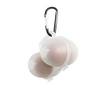 RoseFlower 2 Girds Egg Holder Container, Plastic Egg Storage Box Shockproof Protection, Portable Egg Tray Carriage Dispenser for Camping Picnic Travel Kitchen Refrigerator Outdoor, Clear