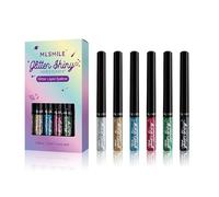 RoseFlower 6 Colors Liquid Eyeliner, Eye Liner Quick Drying, Waterproof Eyeliner, Long-Wearing, Ultra-Smooth, Smudge-Proof, for Refined Eye Makeup, Great Makeup Set For Women (Set B)