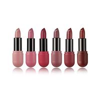 RoseFlower 6Pcs Tape Recorder Lipstick Set - Non-stick Long Lasting Lip Gloss Kit - High Shine for Fuller Looking Lips - Pigmented Lip Makeup Gift Sets for Girls and Women