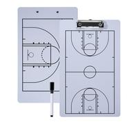 RoseFlower Basketball Tactics Board Magnetic, Portable Basketball Coaching Board Basketball Tactical Clipboard Dry Erase Coach Whiteboard with Player Markers, Erase, Pen - Training Assistant Equipment