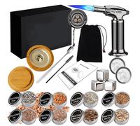 RoseFlower Cocktail Smoker Kit, Nostalgia Smokers Kits for Whiskey, Drinks, Bourbon, Steak, Fish and Cheese - Infused Fruity Smoke Flavor - Gift Sets for Wine Lover - Home/Garden/Barbecue