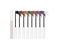 RoseFlower Colorful Mascara Set - 3D Fiber Lash Black, Blue, Green, Purple - 3x Strong Lengthening, Waterproof, Non-Clumpy - Charming Set #8