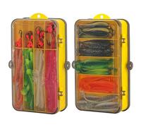 RoseFlower Fishing Lure Kit Artificial Spoon Fishing Lure Set for Trout, Perch, Pike Spoon - Spinning Baits Accessories with Worms, Hard Baits, Single Hooks, Insects, Crankbait