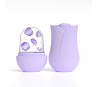 RoseFlower Ice Roller, Ice Face Roller, Small Cube Ice Roller for Face and Eyes,Facial Massager Skin Care Tools, Mini Capsule Reusable Facial Treatment to Tighten,Tone Skin, Shrink Pores-Yellow Rose