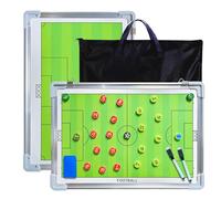 RoseFlower Magnetic Football Tactics Board, Portable Football Coaching Board Futsal Dry Erase Whiteboard Soccer Coach Marker Board Strategy Clipboard Folder Sport Equipment with Chess Piece Pen Eraser