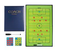 RoseFlower Magnetic Football Tactics Board, Portable Football Coaching Board Futsal Dry Erase Whiteboard Soccer Coach Marker Board Strategy Clipboard Folder Sport Equipment with Chess Piece Pen Eraser