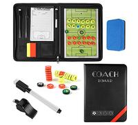 RoseFlower Magnetic Football Tactics Board, Portable Football Coaching Board Futsal Dry Erase Whiteboard Soccer Coach Marker Board Strategy Clipboard Folder Sport Equipment with Chess Piece Pen Eraser