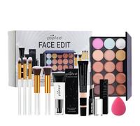 RoseFlower Makeup Set, Essential Make Up Starter Set for Girls Women with Concealer Palette, Make-up Brush Set, Primer, Concealer stick, Makeup Gift Box