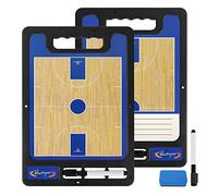 RoseFlower Portable Basketball Coaching Board Basketball Coaches Tactical Clipboard Strategy Blackboard with Player Markers, Erase, Pen - Basketball Gift Sporting Goods Training Assistant Equipment