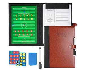 RoseFlower Pro Football Tactics Board Magnetic Soccer Coaching Clipboard