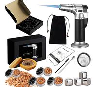 RoseFlower Whiskey Smoker Kit, Cocktail Smoker Kit for Whiskey, Drinks, Bourbon, Steak, Fish and Cheese - Infused Fruity Smoke Flavor - Gift Sets for Wine Lover - Home/Garden/Barbecue