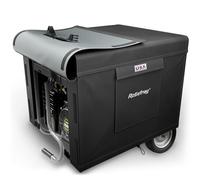 Rosefray Generator Cover-25”Lx24”Wx21”H,600D Heavy Duty Waterproof, Small Outside Equipment Cover for Champion,Predator,WEN,Ryobi,Generac,Westinghouse Portable Generator 3000-5000W-Black/M