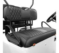 Rosefray Golf Cart Seat Covers Fit for EZGO TXT 1994-2013 Front Seat Cushion, Backrest Leather Diamond Seat Covers-Black