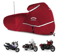 Rosefray Motorcycle Cover with Side Box Heavy Duty 600D Waterproof for Touring Models Harley Davidson Road King,Road Glide,Street Glide, Electra Glide,Low Rider-ST Indoor & Outdoor Storage Red