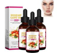 Rosehip facial essential oil, Organic Rosehip Seed Oil Pure Cold Pressed Unrefined Natural Rose Hip Oil for Anti-Aging, Facial Skin And Hair Nourishing And Repairing, Improving Hair Quality (3)