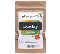 Rosehip Loose Tea (100g), Dried Wild Rose Herbal Infusion, Fruit Tea with Sweet Tangy Taste, Bright Fruit Character, Hot or Cold, Caffeine-Free, Closed in Resealable Pouch | Your ExcellenTEA