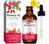 Rosehip Oil for Face, 100% Pure & Organic Cold Pressed Rosehip Seed Oil, Moisturizing for Hair, Skin & Nails - 2 fl.oz.