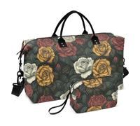 Rosehips Large Travel Duffel Luggage Carry On Tote Bag Gym Bag with Adjustable Strap for Trekking 2 Pcs Set