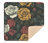 Rosehips Soft Thick Baby Playmat for Floor Lightweight Activity Entertainment Mat for Babies Infants Toddlers, 50'' x 50''