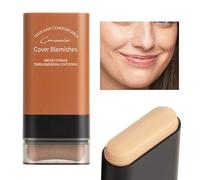 Roseionly Foundation Stick, 20g Korean Roseionly Stick Foundation, Full-Coverage Roseionly Makeup Foundation with Built in Brush, Instant Concealer Stick Foundation Eraser, for Women