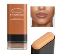 Roseionly Makeup Foundation Stick, 20g Long-Lasting Roseionly Stick Foundation, Full-Coverage Hydrating Korean Foundation with Built in Brush, Instant Concealer Foundation Eraser, for Women