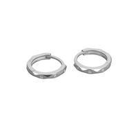 RoseJeopal Silver Hoop Earrings for Women, 925 Steling Silver Hoop Earrings, 10mm Small Sleeper Hoops for Ladies Girls, Cubic Zirconia Silver Earring Hoops