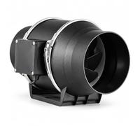 ROSEKEYSB 100mm Inline Extractor Fan, 220m³/h Duct Fan, 30W AC, IP44 Rated | UK Mixed Flow Exhaust Blower with British Plug, 1.5m Cable, 180Pa Pressure for Bathroom, Kitchen, Grow Tent, Garage & Office