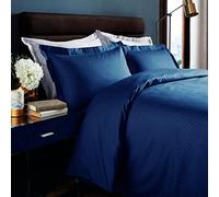 Roseley 100% Egyptian Cotton Duvet Set Covers Breathable Naturally Hypoallergenic Bed Set For Home or Hotel [Single, Blue]