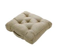 Roseley Armchair Booster Cushion Checked Seat Pads Large Sofa Cushions 50cm x 50cm Firm Seat Riser Cushion For Adults 10cm Thick Posture Support Long-lasting Floor Seat [Yellow Check]