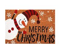 Roseley Christmas Doormat 40 x 60cm Natural Coir Coconut Runners Decorative Welcoming Xmas Mat Home Office Entrance Hallway [Snowman]