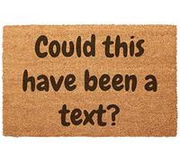 Roseley Doormat for Introverts Natural Coir & Anti-Slip Backing Introverted Welcome Mat 40 x 60cm Personalised Designs (Could This Have Been a Text?)