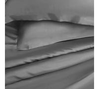 Roseley Extra Deep Bamboo Fitted Sheet Ultra Soft 300TC Hypoallergenic Breathable Bed Linen Deep Pocket Sheet Eco Friendly Easy Care Bedding [Grey, Single]