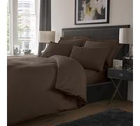 Roseley Extra Deep Fitted Sheet 800TC Cotton Rich Bedding Super Soft & Durable [Double, Chocolate]