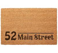 Roseley Natural Coconut Coir Doormat 40 x 60cm Personalised Address Custom Prints Add Your Own Design Entrance Hall Dirt Trapper (Design 01)