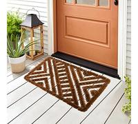 Roseley Wire & Coir Door Mat 40 x 60cm Heavy-Duty Boot Scraper 100% Natural Doormat Entrance Rug Indoor Outdoor (Patttern01)