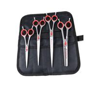Roseline 4 Piece Scissor Set - Red