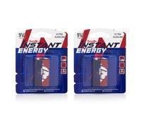 Roselle Instant Energy 9V Ultra Alkaline Battery, 6LR61/9V - 2 Pack