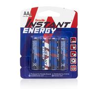 Roselle Instant Energy AA Batteries, LR6/AM3/1.5V, Pack of 4