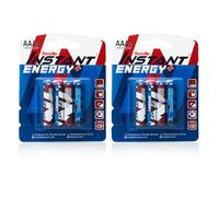 Roselle Instant Energy Plus AAA Batteries, LR03/AM4/1.5V - Pack of 8
