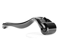 ROSELYNBOUTIQUE Derma Roller Titanium Microneedles - Microneedling Roller for Hair Facial Skin Beard Cosmetic Beauty (0.5 Black)