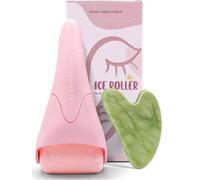 ROSELYNBOUTIQUE Ice Roller for Face Massage Kit - Face Roller Self Care Gifts for Women Kit Reduce Wrinkles Puffiness Aging (Pink)