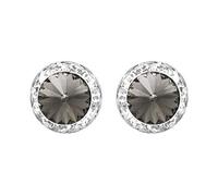 Rosemarie & Jubalee Women's Timeless Classic Statement Clip On Halo Earrings Made With Premium Crystals