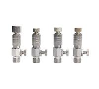 Rosemary 4 Set of Airbrush Quick Disconnect Coupler Release Fitting Adapter with Adjustment Valve for 1/8" Male and Badger Paasche Aztec Airbrush