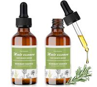 Rosemary & Coconut Oil Blend for Hair Growth 120ml, Hair Scalp Serum for All Hair Types, Hair Thickening Strengthening Oil, Natural Essential Oil for Hair Eyelash Beard Skincare Massage (2 x 60 ml)