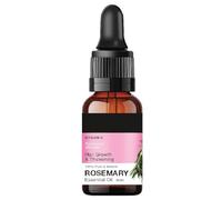 Rosemary Essential Oil for Hair Growth & Hair Fall Control, 15ml | 100% Pure, Natural & Undiluted | Ecocert Certified Organic | For Hair, Skin & Scalp Care | Clinically Tested