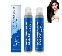 Rosemary Hair Growth Serum Roll On, Care Serum Roll-On to Prevent Fall, Strengthen and Promote Thicker Hair for Men & Women, Stimulate Follicles and Improves Shiny, Promote Skin Healthy (2pcs)